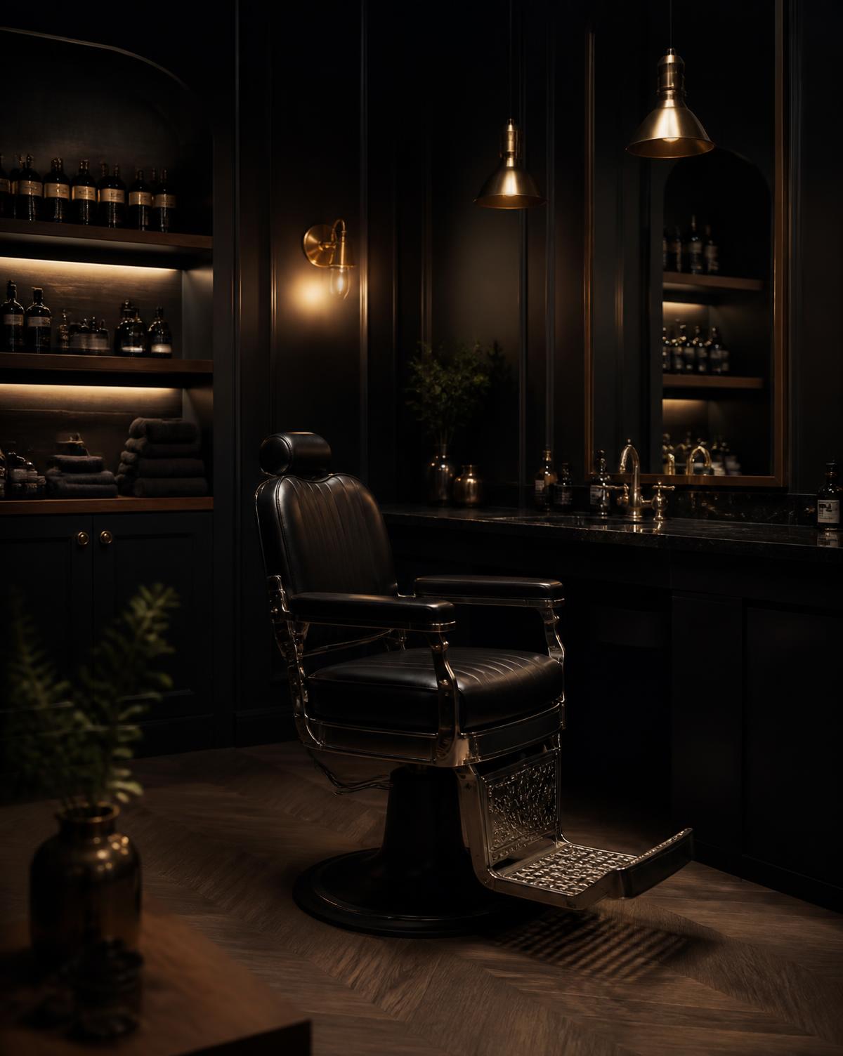 Interiøret i For You Barbershop i Oslo