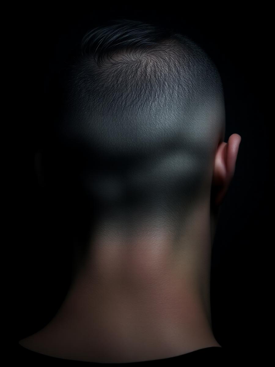 Nærbilde av skin fade